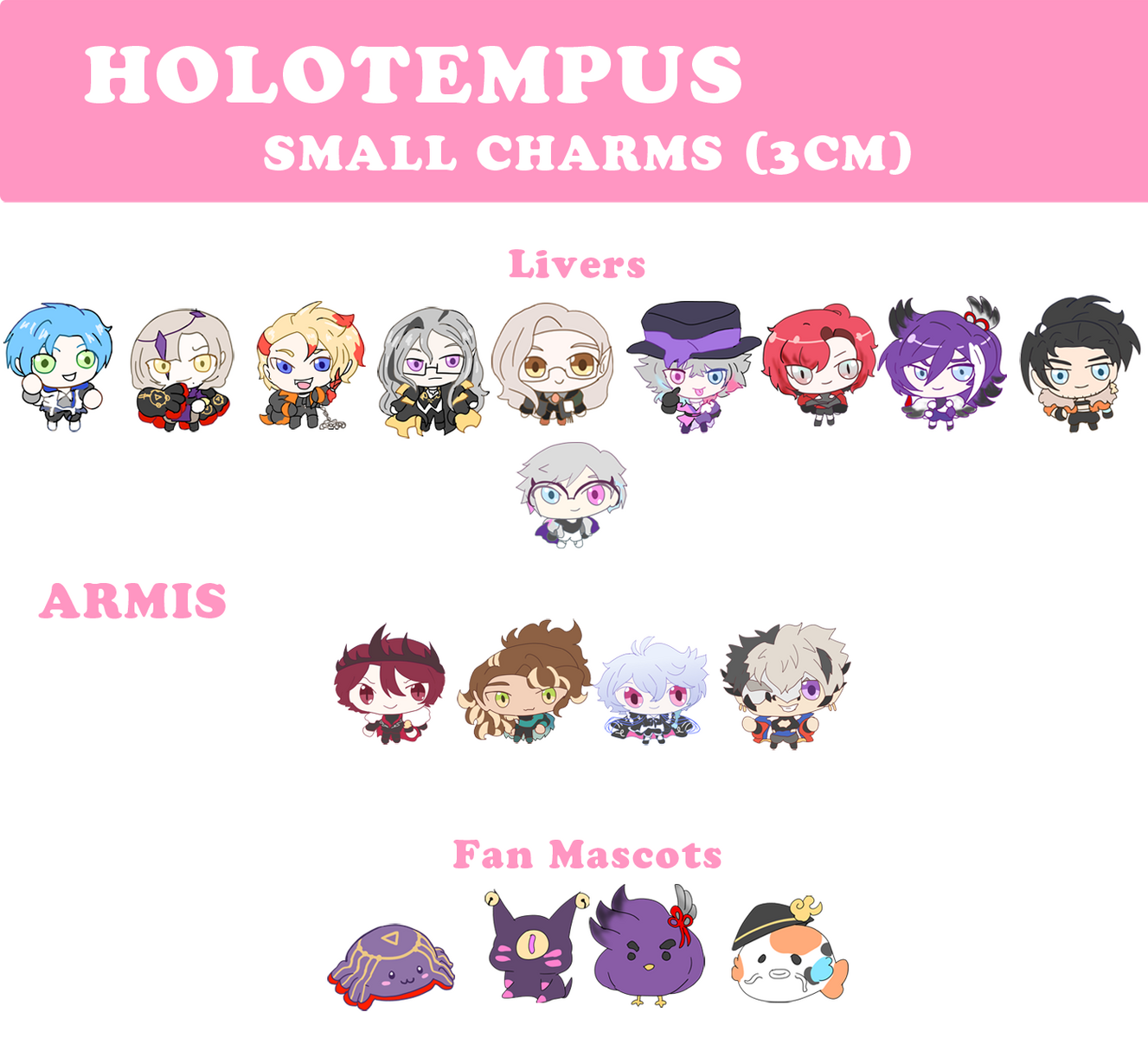 HoloTempus+Armis Small Charms